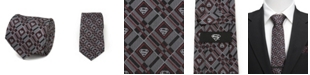 DC Comics Men's Superman Geometric Silk Tie